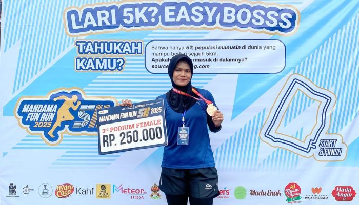 Raih Juara 3 Di Event Lari Mandama Funrun, Veve Bakal Lebih Matang Mempersiapkan Performa Untuk Event Lari Berikutnya