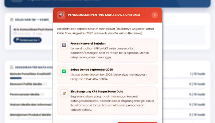 Transisi Kurikulum OBE dan Penyesuaian Sistem E-Learning Unitomo